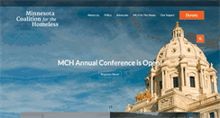 Desktop Screenshot of mnhomelesscoalition.org